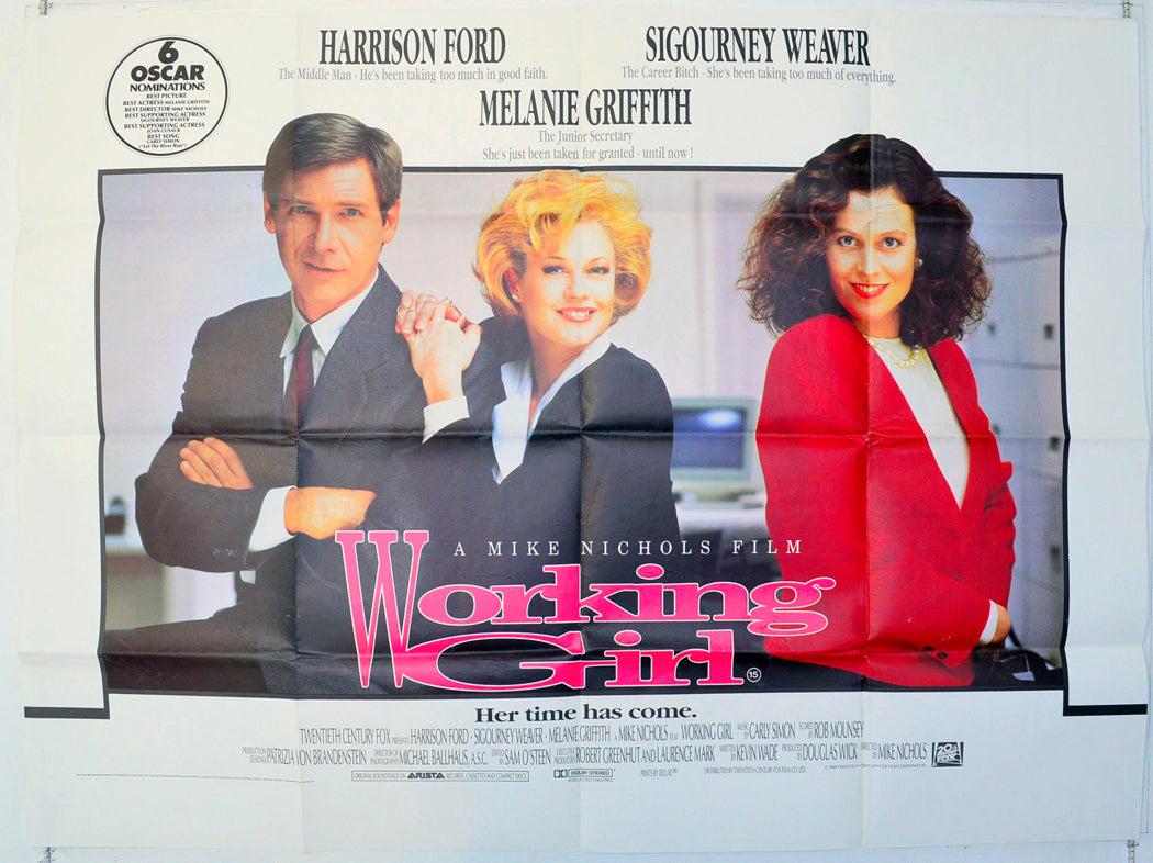 Working Girl Original British Quad Poster - Film Poster - Movie Poster 