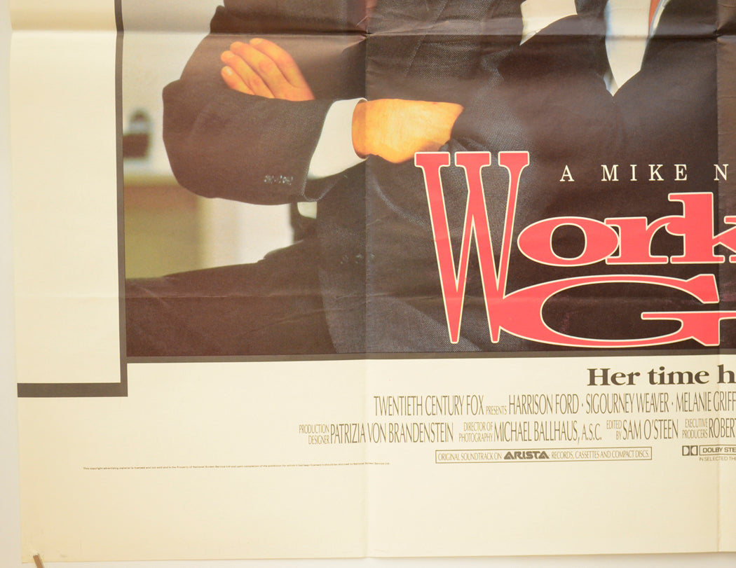 WORKING GIRL (Bottom Left) Cinema Quad Movie Poster 