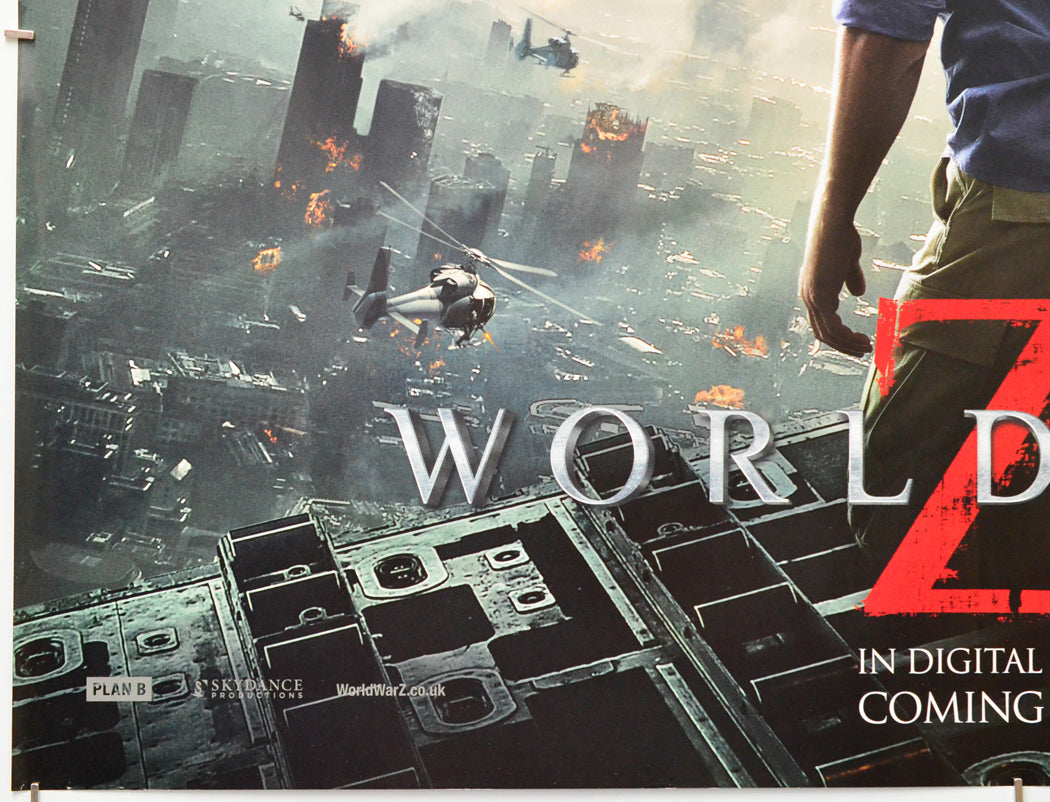 World War Z (Bottom Left) Cinema Quad Movie Poster 