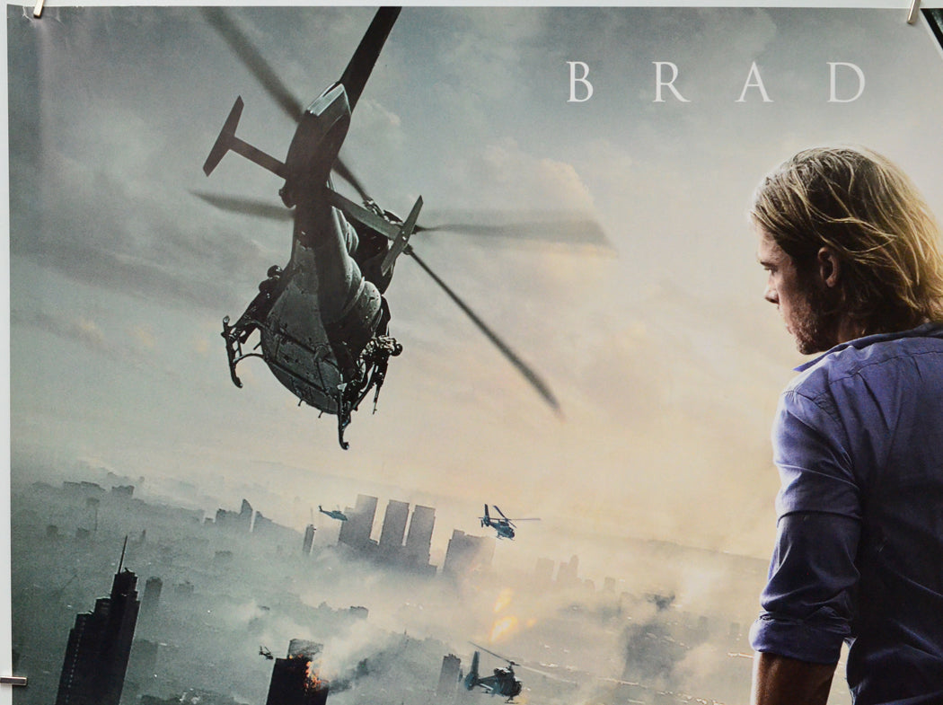 World War Z (Top Left) Cinema Quad Movie Poster 