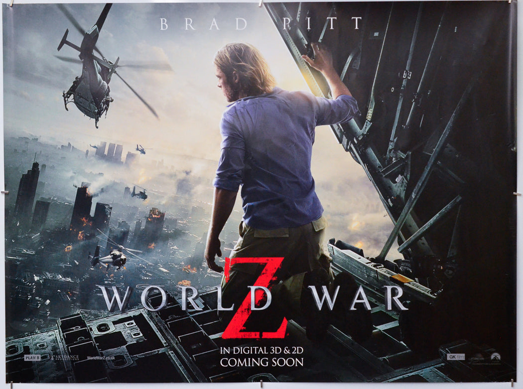 World War Z - Original Quad Poster - Film Poster - Movie Poster