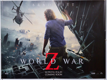 World War Z - Original Quad Poster - Film Poster - Movie Poster