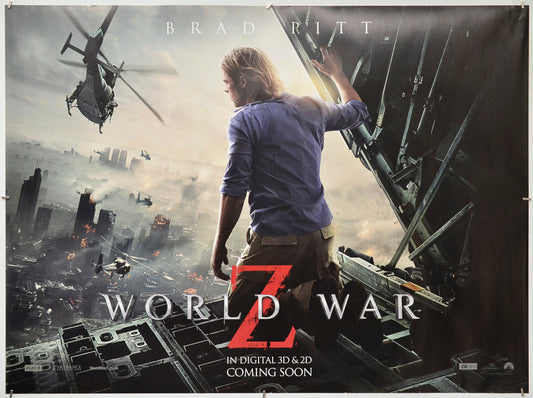 World War Z - Original Quad Poster - Film Poster - Movie Poster