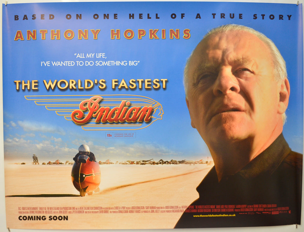 The World's Fastest Indian Original Quad Poster - Film Poster - Movie Poster  