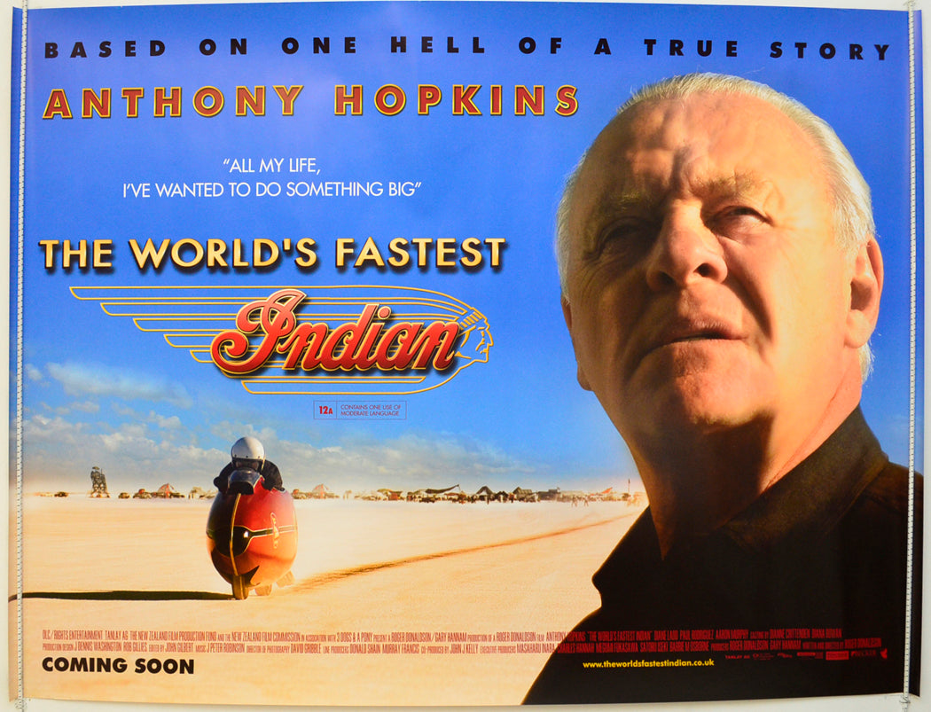 The World's Fastest Indian  Original British Quad Poster - Film Poster - Movie Poster 