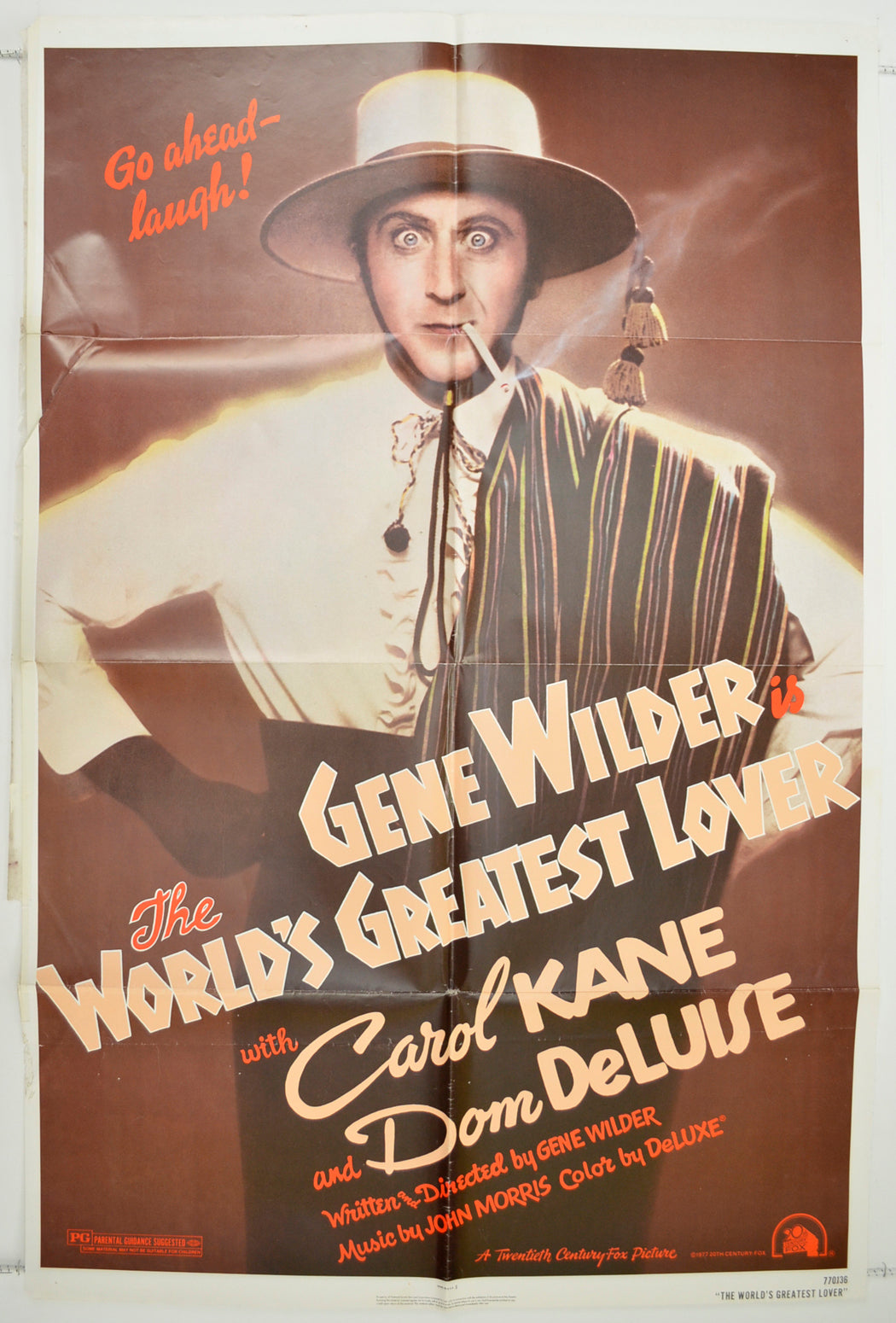 The World's Greatest Lover  Original One Sheet Poster - Film Poster - Movie Poster 