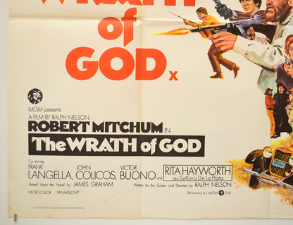 THE WRATH OF GOD (Bottom Left) Cinema Quad Movie Poster 