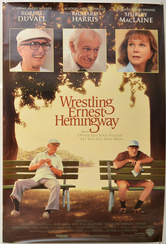 Wrestling Ernest Hemingway Original One Sheet Poster - Film Poster - Movie Poster  