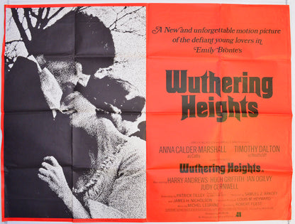 Wuthering Heights  Original British Quad Poster - Film Poster - Movie Poster 