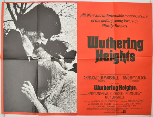 Wuthering Heights   Original Quad Poster - Film Poster - Movie Poster 