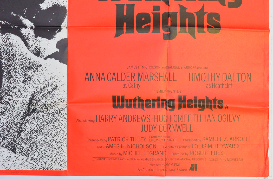 WUTHERING HEIGHTS (Bottom Right) Cinema Quad Movie Poster 