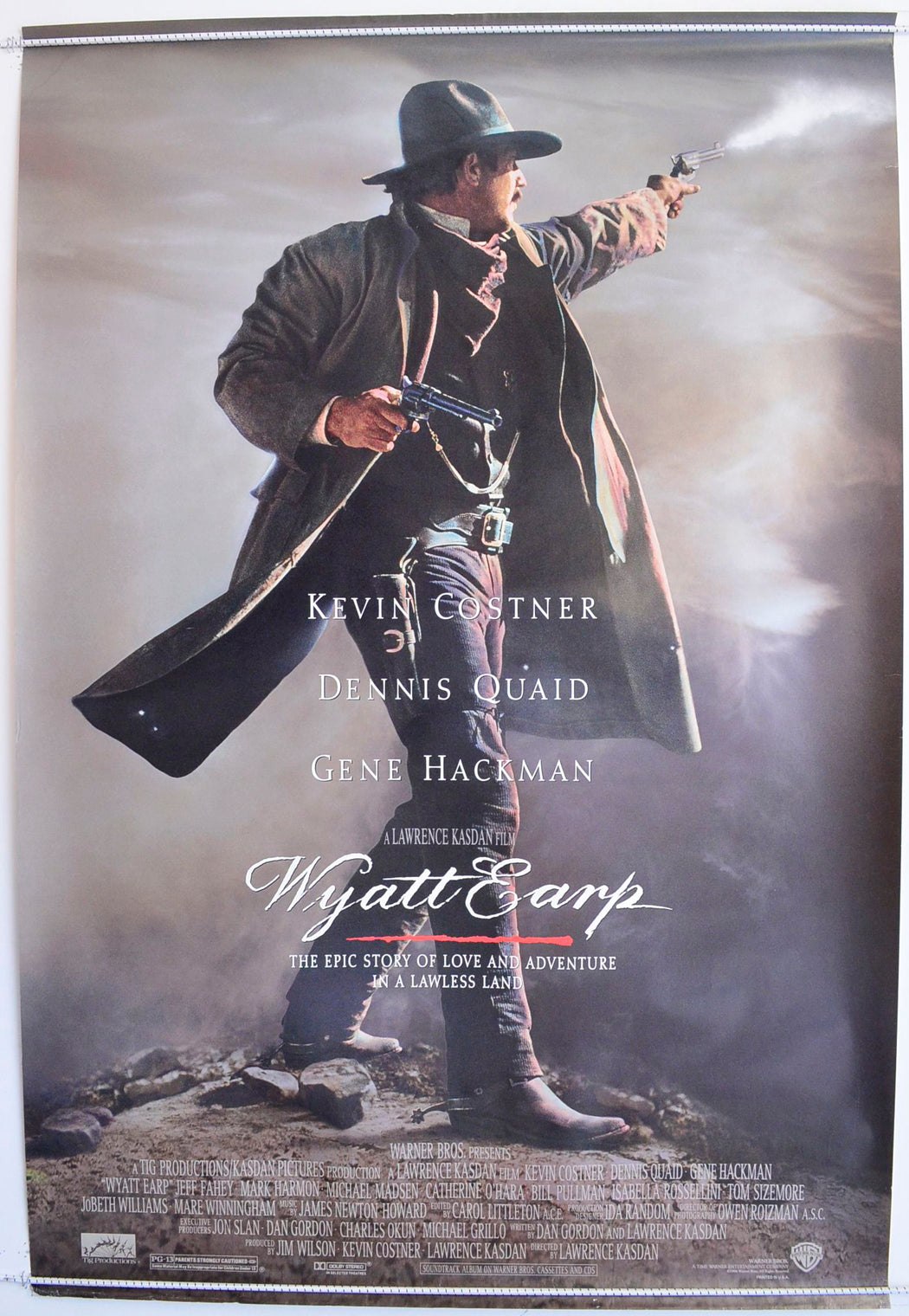 Wyatt Earp  Original One Sheet Poster - Film Poster - Movie Poster 