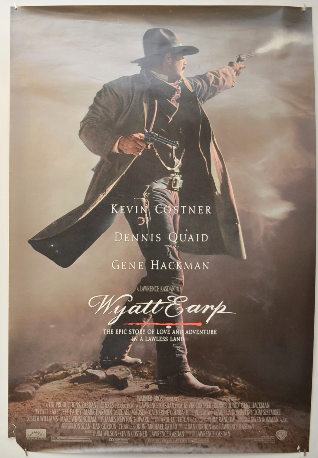 Wyatt Earp Original One Sheet Poster - Film Poster - Movie Poster  