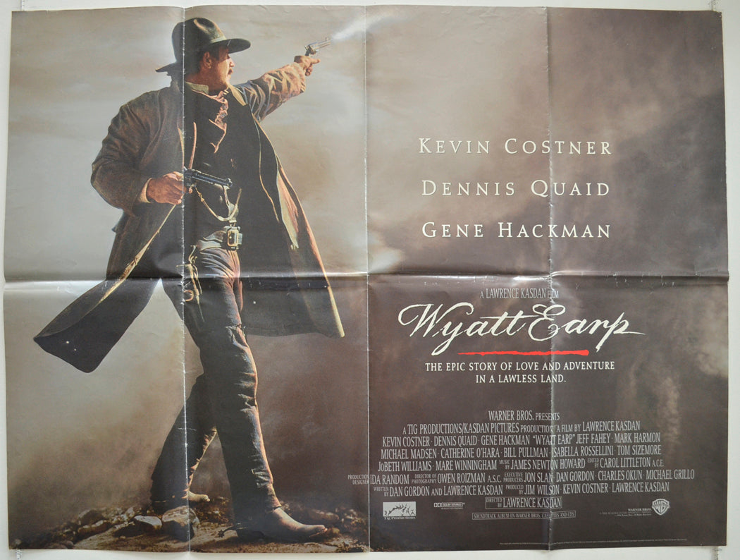 Wyatt Earp  Original British Quad Poster - Film Poster - Movie Poster 