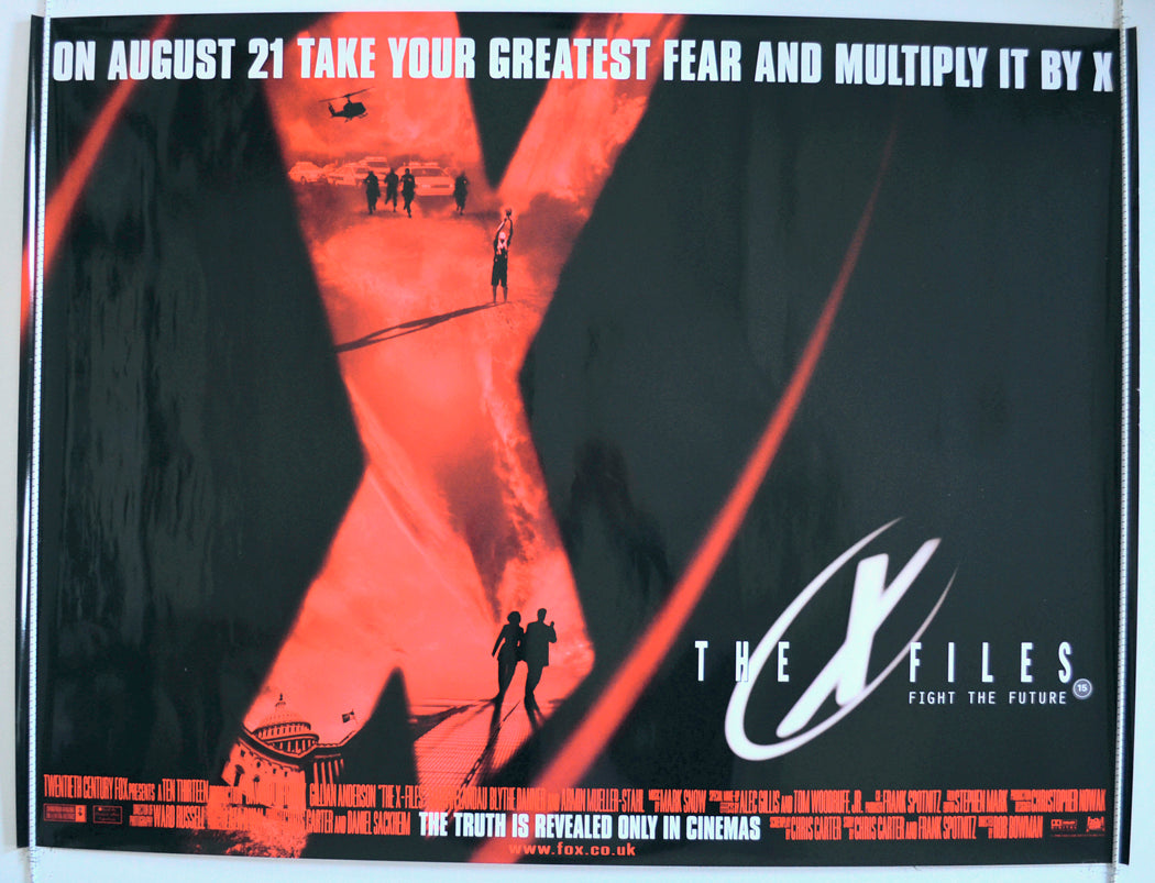 The X-Files  Original British Quad Poster - Film Poster - Movie Poster 