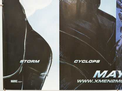 X-MEN 2 (Bottom Left) Cinema Quad Movie Poster 