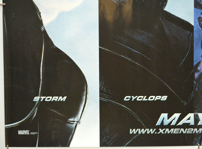 X-MEN 2 (Bottom Left) Cinema Quad Movie Poster 