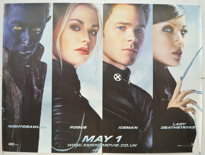 X-Men 2 (Characters Version 2)  Original Quad Poster - Film Poster - Movie Poster