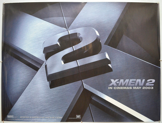 X-Men 2 (Teaser / Advance Version) Original Quad Poster - Film Poster - Movie Poster