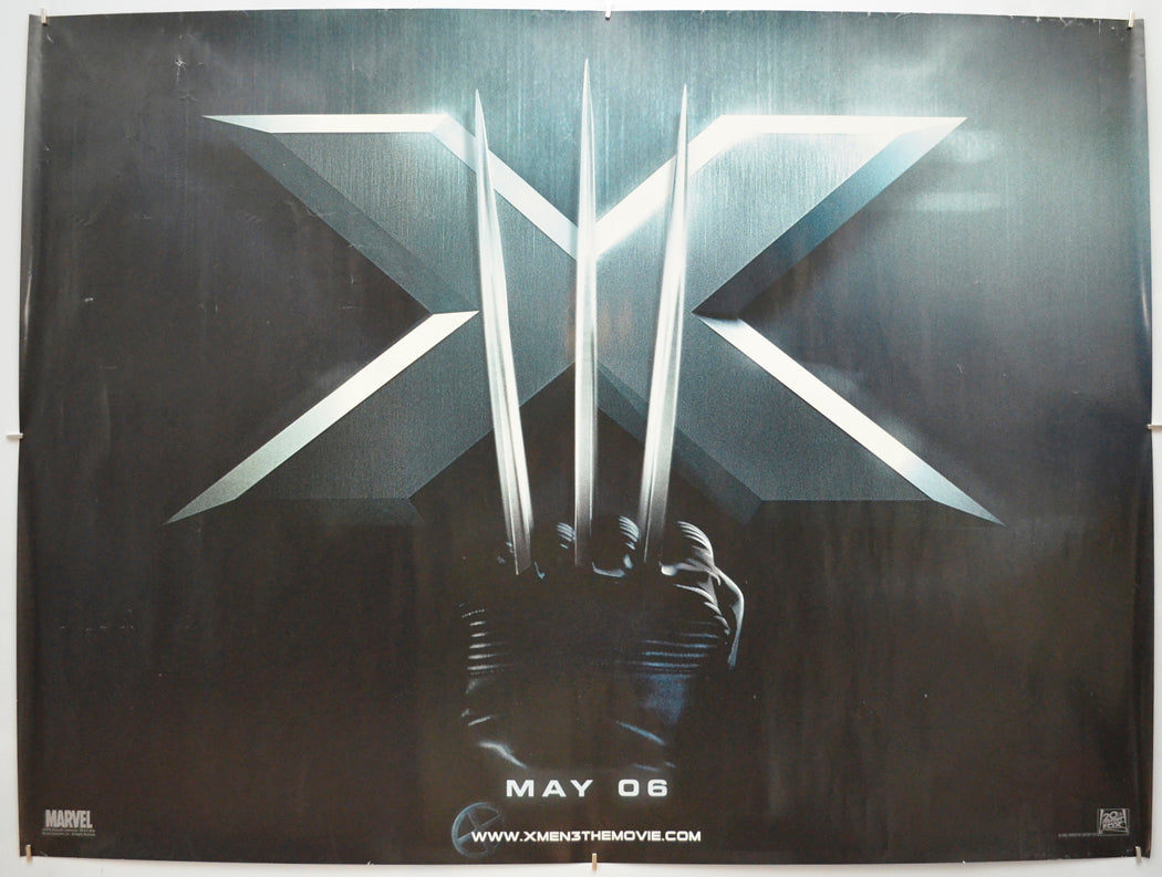 X-Men 3 : The Last Stand (Teaser / Advance Version) Original Quad Poster - Film Poster - Movie Poster