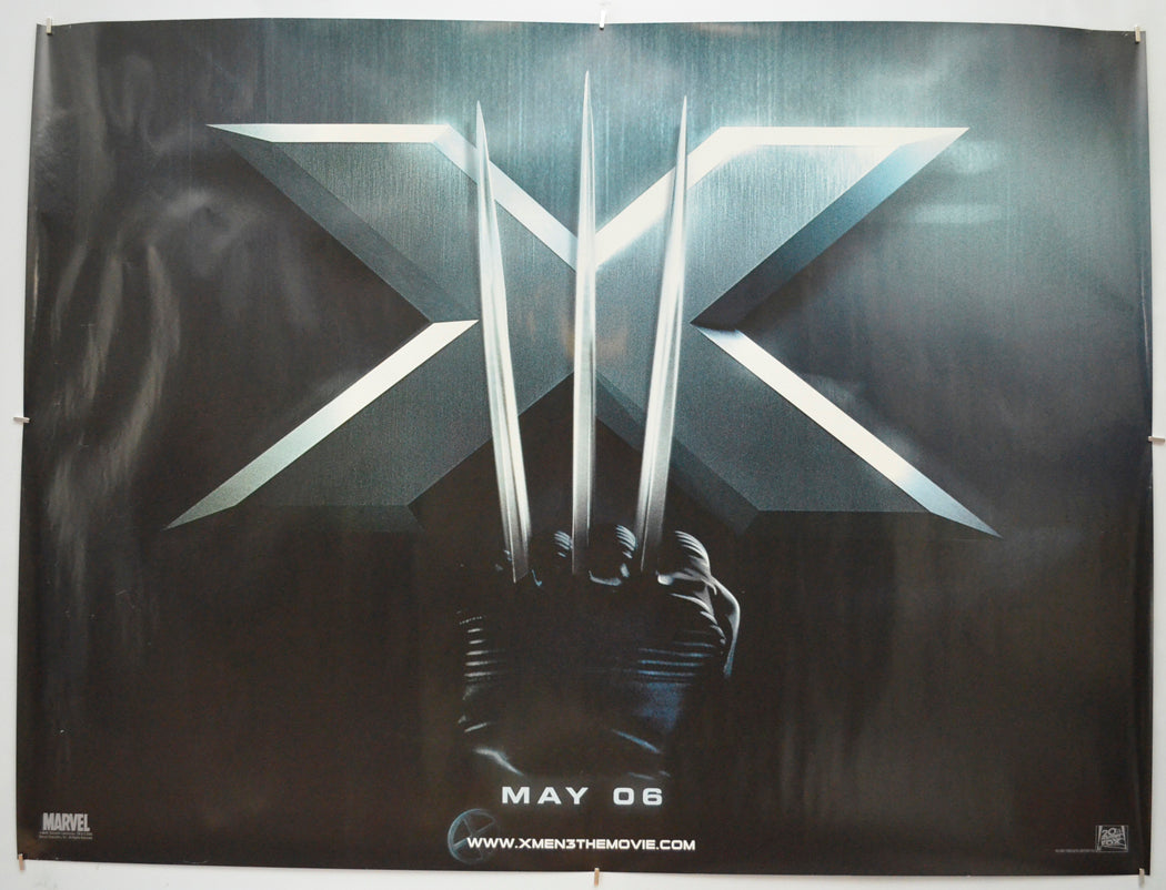 X-Men 3 : The Last Stand  (Teaser / Advance Version) Original Quad Poster - Film Poster - Movie Poster  