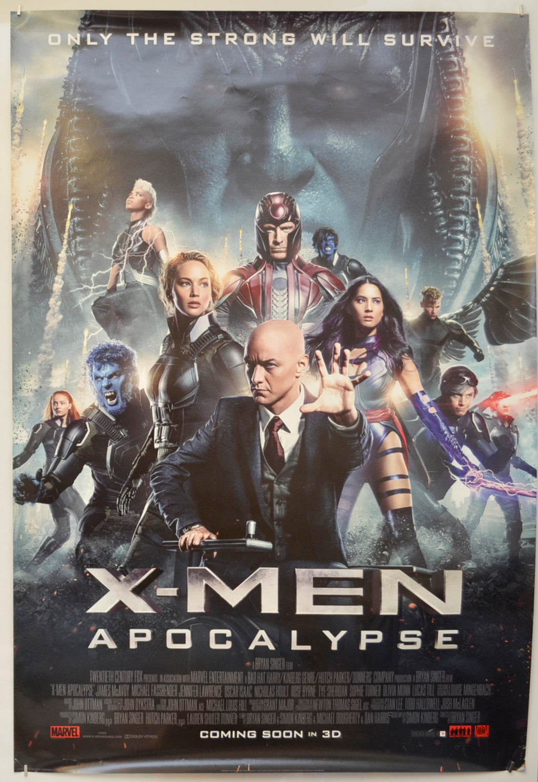 X-Men : Apocalypse  (International One Sheet Poster - Campaign F)   Original One Sheet Poster - Film Poster - Movie Poster