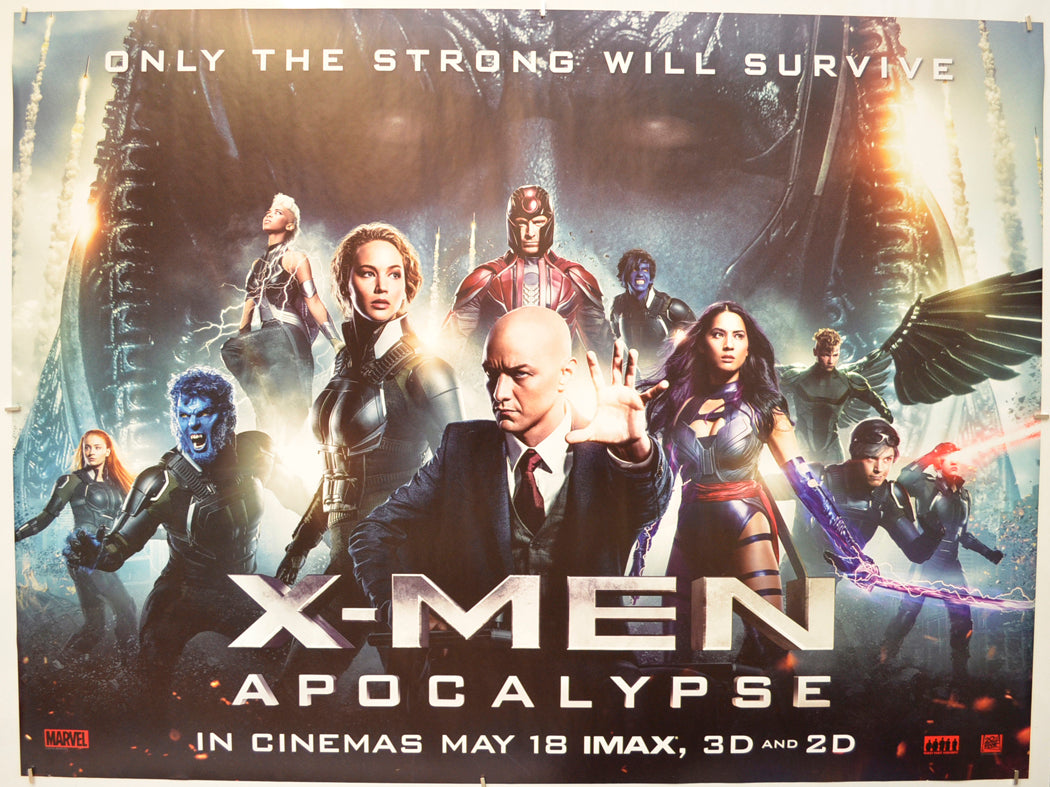 X-Men : Apocalypse  (Teaser / Advance Version)   Original Quad Poster - Film Poster - Movie Poster