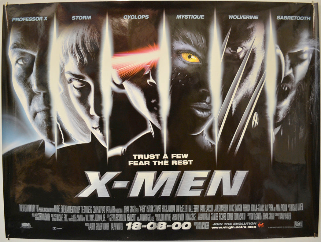 X-Men  Original Quad Poster - Film Poster - Movie Poster