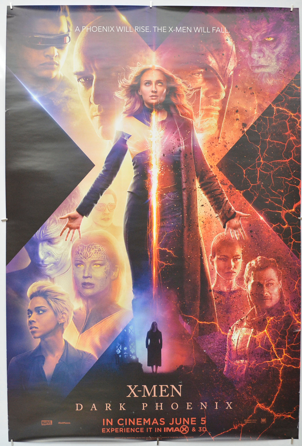 X-Men: Dark Phoenix (Teaser / Advance Version) Original One Sheet Poster - Film Poster - Movie Poster