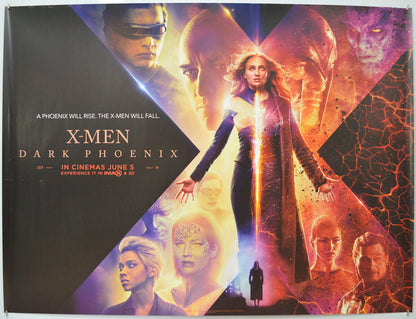 X-Men: Dark Phoenix (Teaser / Advance Version) Original Quad Poster - Film Poster - Movie Poster