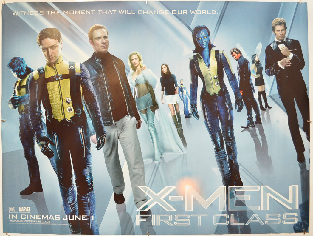 X-Men: First Class  Original Quad Poster - Film Poster - Movie Poster