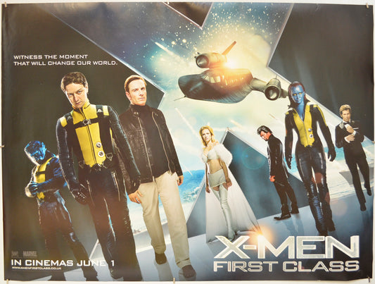 X-Men: First Class  (Teaser / Advance Version)   Original Quad Poster - Film Poster - Movie Poster