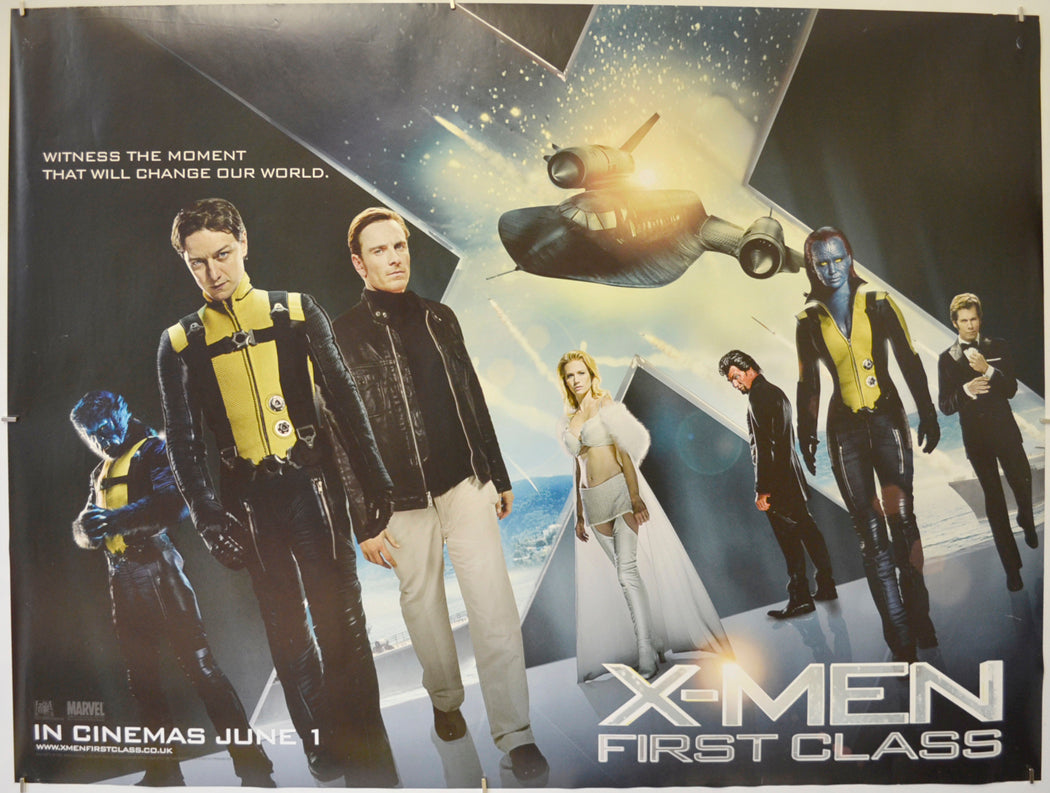 X-Men: First Class  (Teaser / Advance Version)   Original Quad Poster - Film Poster - Movie Poster