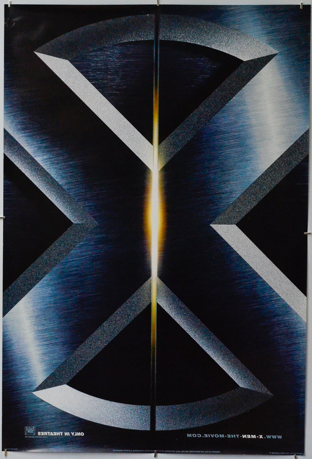 X-Men (Back) Cinema One Sheet Movie Poster 