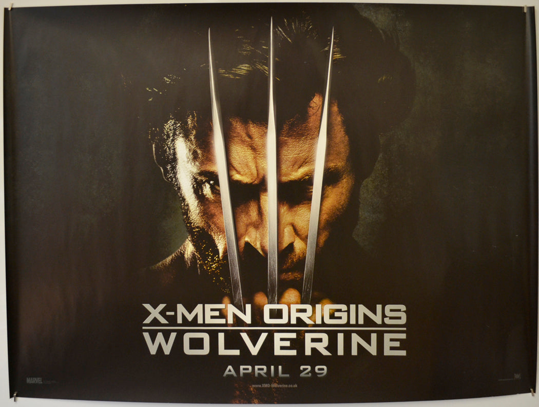 X-Men Origins: Wolverine  (Teaser / Advance Version) Original Quad Poster - Film Poster - Movie Poster