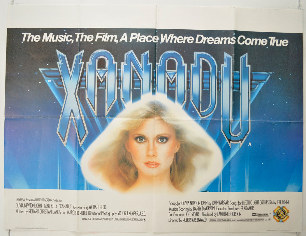 Xanadu   Original Quad Poster - Film Poster - Movie Poster 