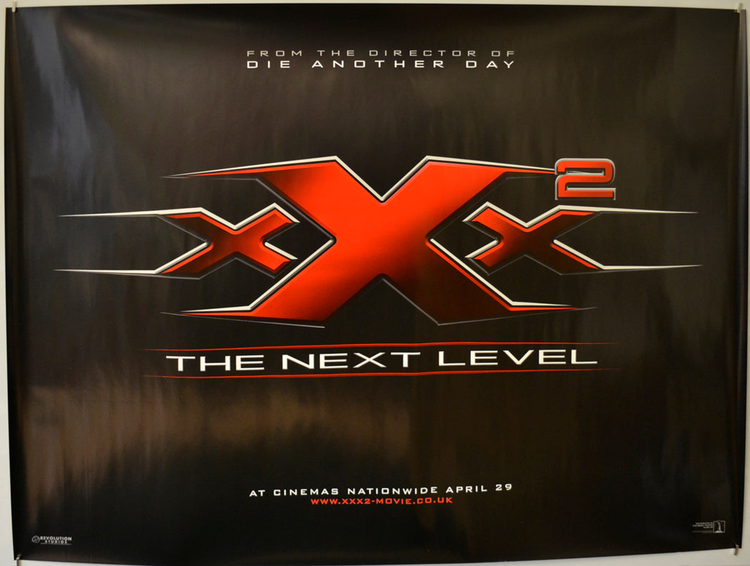 XXX 2 : The Next Level  (Teaser / Advance Version) Original Quad Poster - Film Poster - Movie Poster