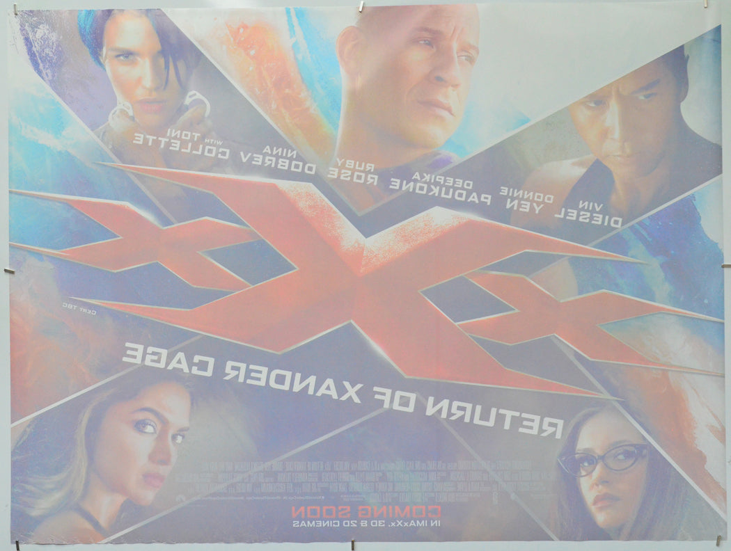XXX - Return Of Xander Cage (Back) Cinema Quad Movie Poster 