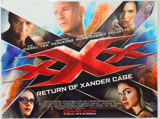 XXX - Return Of Xander Cage - Original Quad Poster - Film Poster - Movie Poster