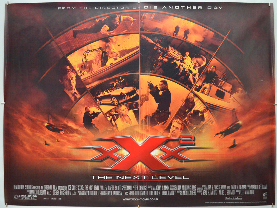 XXX 2 : The Next Level - Original Quad Poster - Film Poster - Movie Poster - Cinema Poster