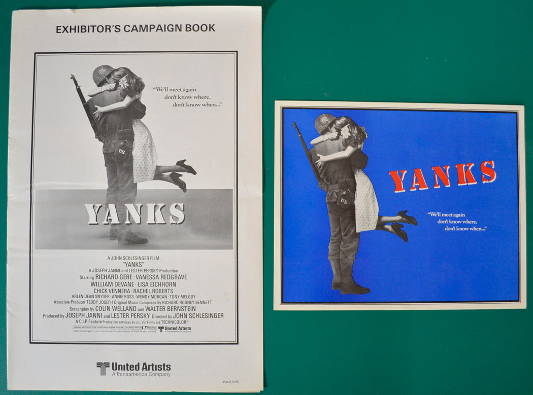 Yanks   Original 8 Page Cinema Exhibitors Campaign Press Book 