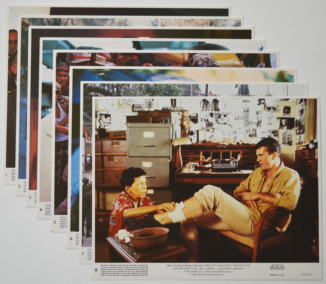 THE YEAR OF LIVING DANGEROUSLY (Full View) Cinema Set of Colour FOH Stills / Lobby Cards  