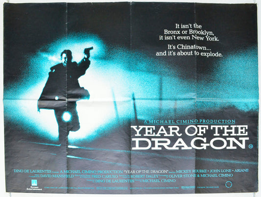 Year Of The Dragon  Original British Quad Poster - Film Poster - Movie Poster