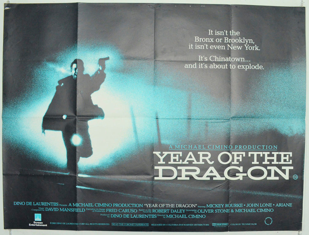 Year Of The Dragon Original British Quad Poster - Film Poster - Movie Poster 