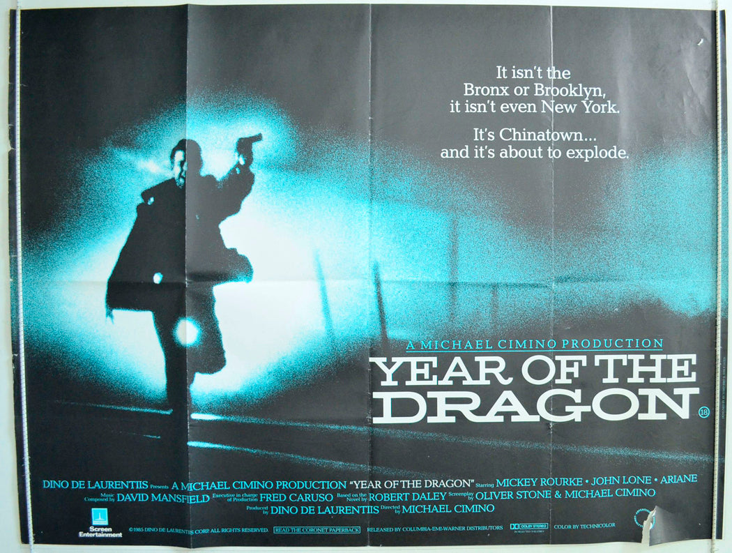 Year Of The Dragon Original British Quad Poster - Film Poster - Movie Poster 