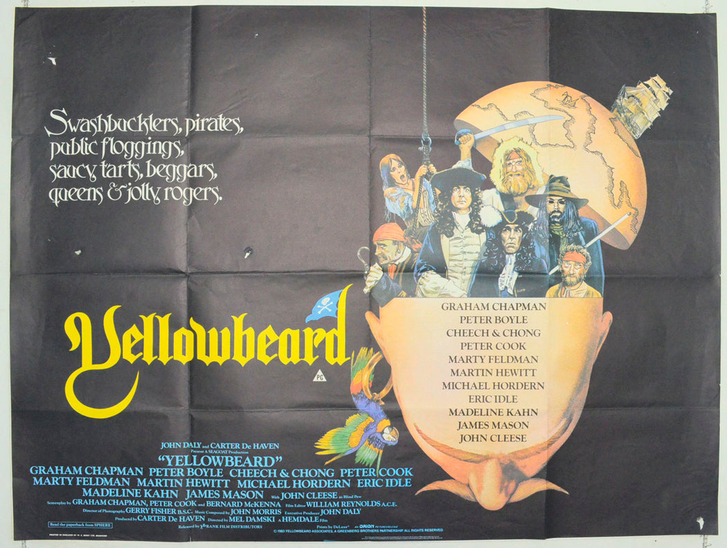 Peter Cook Yellowbeard “Yellowbeard” Original British Quad Poster - Film Poster - Movie Poste ...