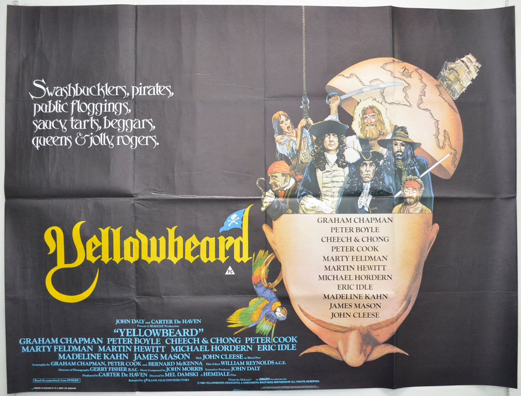 Peter Cook Yellowbeard “Yellowbeard” Original Quad Poster - Film Poster - Movie Poster ...