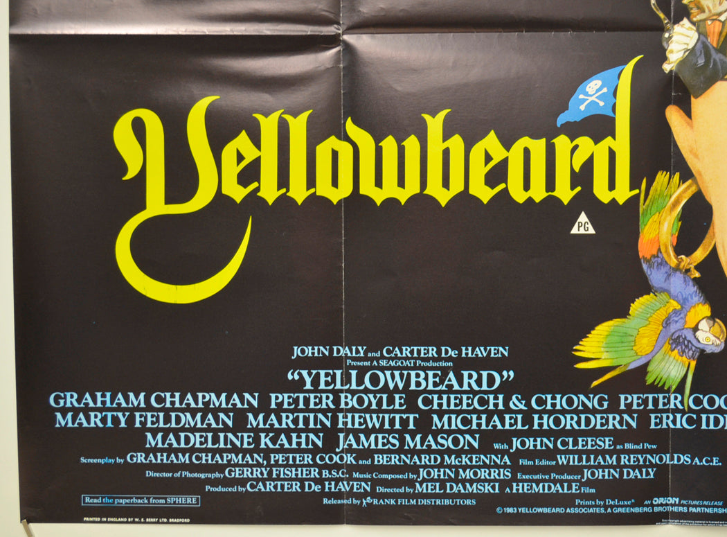 YELLOWBEARD (Bottom Left) Cinema Quad Movie Poster 