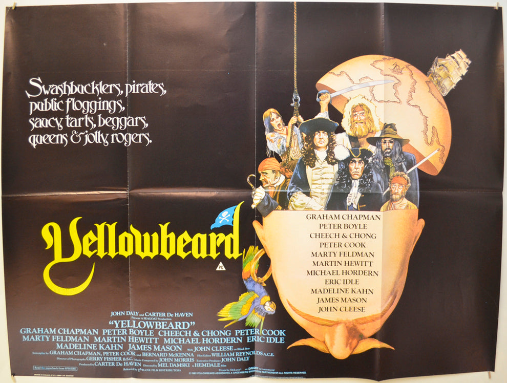 “Yellowbeard” Original Quad Poster - Film Poster - Movie Poster ...
