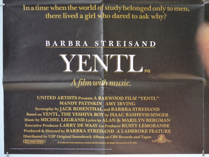 YENTL (Bottom Left) Cinema Quad Movie Poster 